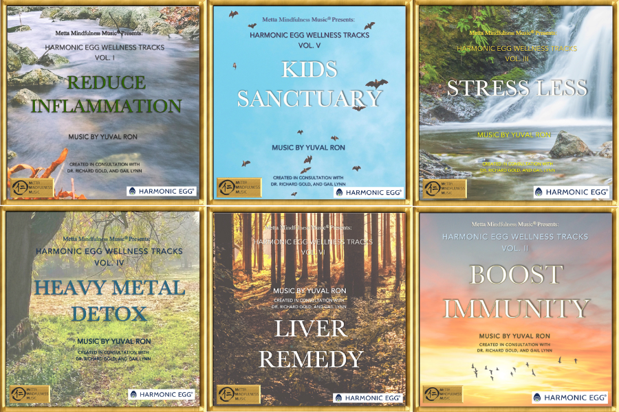 Harmonic Egg® Wellness Tracks - Six Click & Play Music Files with Song Notes. Treat yourself to this therapeutic music collection and save $20.94!
