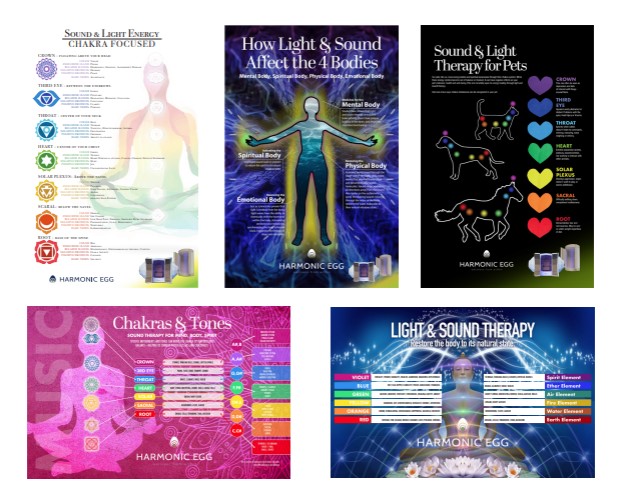 12.5″ x 19″ Harmonic Egg® Educational Reference Charts